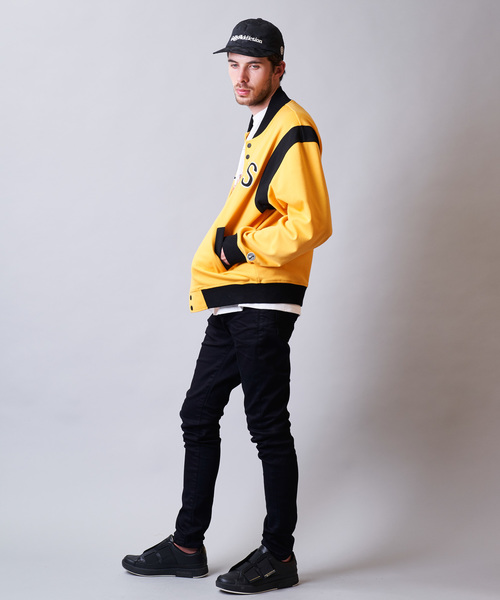 GALLIS ADDICTION（ガリスアディクション）の「GA ポンチ カットスタジャン（スタジャン・メンズ・ブラック/イエロー・M/L）」の19枚目の写真
