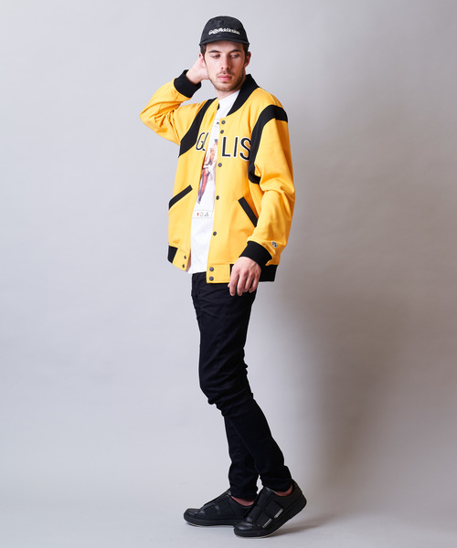 GALLIS ADDICTION（ガリスアディクション）の「GA ポンチ カットスタジャン（スタジャン・メンズ・ブラック/イエロー・M/L）」の18枚目の写真