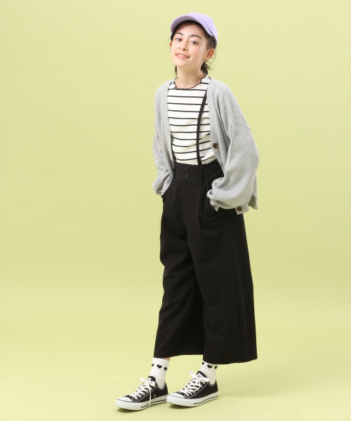 GLOBAL WORK(グローバルワーク)の「【ジュニア】サスツキハイウエストパンツ/823286(その他パンツ・キッズ・ブラック/グレー/その他・MEDIUM/LARGE)」の4枚目の写真