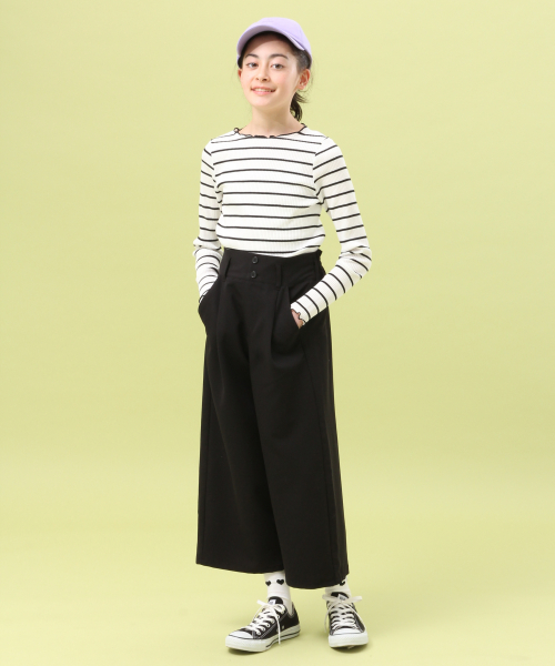 GLOBAL WORK(グローバルワーク)の「【ジュニア】サスツキハイウエストパンツ/823286(その他パンツ・キッズ・ブラック/グレー/その他・MEDIUM/LARGE)」の5枚目の写真