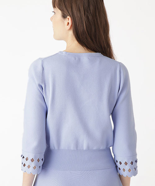 JILL STUART(ジルスチュアート)の「◆《Endy ROBE》ユマニット(ニット/セーター・レディース・ブラック/ブルー・FREE)」の6枚目の写真