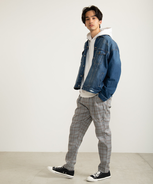 WEGO（ウィゴー）の「WEGO/【セットアップ対応商品】ダメージビッグシルエットデニムジャケット（デニムジャケット・メンズ・インディゴブルー/ライトインディゴブルー・MEDIUM/LARGE）」の10枚目の写真