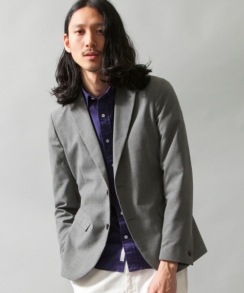 BEAUTY&YOUTH UNITED ARROWS(ビューティーアンドユースユナイテッドアローズ)の「BY ∴ テーラード ノッチド 2ボタン ジャケット ◆(テーラードジャケット・メンズ・ブラック/グレー/ネイビー/その他1・LARGE/X-LARGE/MEDIUM/SMALL)」の2枚目の写真