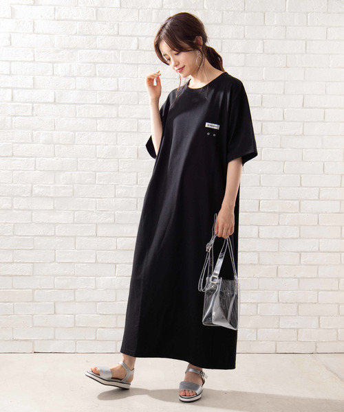 Wego バックスリットピスネームマキシワンピース ワンピース Wego ウィゴー のファッション ワンピース ワンピース セール