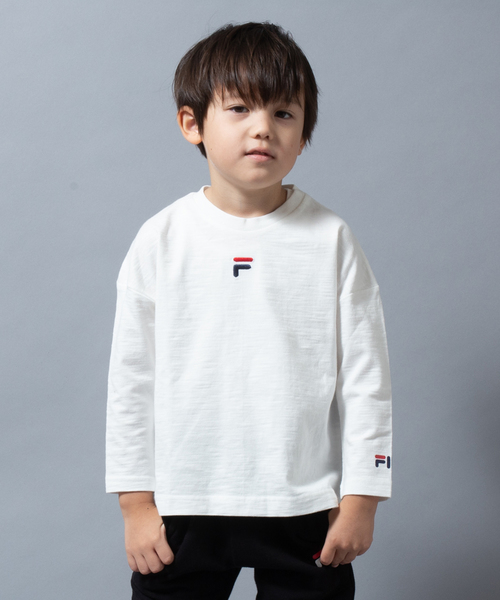FILA(フィラ)の「FILA/フィラ ロゴバックプリントTシャツ(Tシャツ/カットソー・キッズ・ブラック/ホワイト/ベージュ・150cm/160cm/90cm/110cm/100cm/120cm/130cm/140cm)」の4枚目の写真