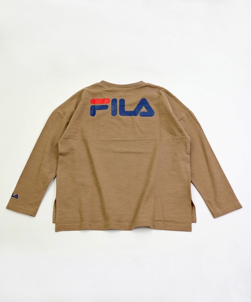 FILA(フィラ)の「FILA/フィラ ロゴバックプリントTシャツ(Tシャツ/カットソー・キッズ・ブラック/ホワイト/ベージュ・150cm/160cm/90cm/110cm/100cm/120cm/130cm/140cm)」の16枚目の写真