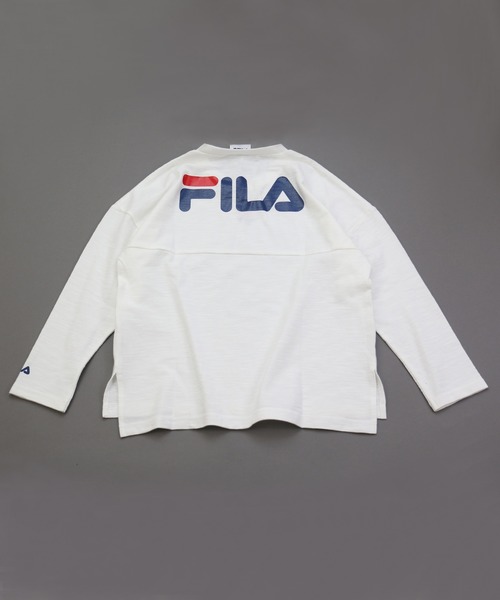 FILA(フィラ)の「FILA/フィラ ロゴバックプリントTシャツ(Tシャツ/カットソー・キッズ・ブラック/ホワイト/ベージュ・150cm/160cm/90cm/110cm/100cm/120cm/130cm/140cm)」の20枚目の写真