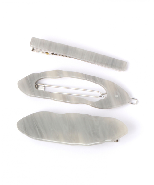 niko and...(ニコアンド)の「マーブルヘアアクセセット(ヘアピン・レディース・ベージュ/ブラウン/グレー・0)」の2枚目の写真