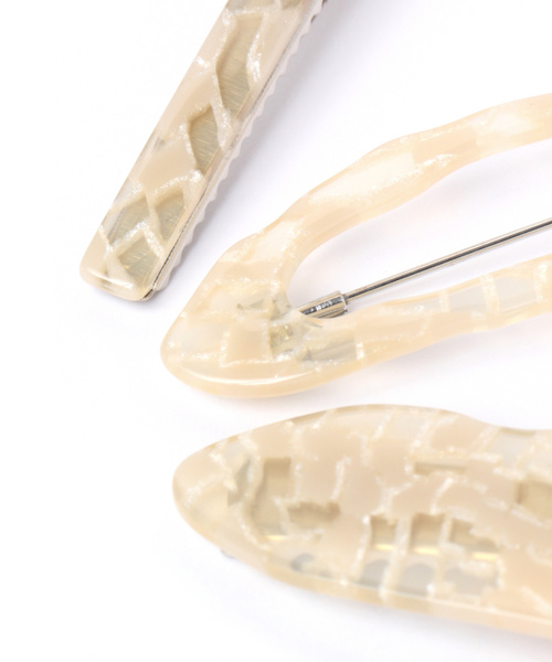niko and...(ニコアンド)の「マーブルヘアアクセセット(ヘアピン・レディース・ベージュ/ブラウン/グレー・0)」の8枚目の写真