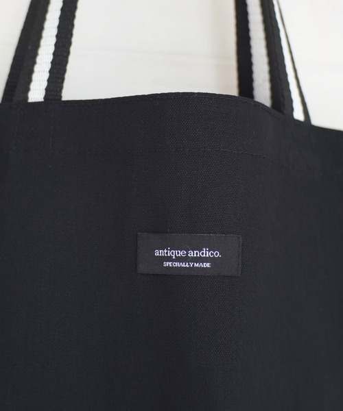 United Athle（ユナイテッドアスレ）の「【 UNITED ATHLE / ユナイテッドアスレ 】 antique andico ロゴ レギュラー キャンバス トート (Mサイズ)（トートバッグ・レディース・ネイビー/グレー/ブラック/ホワイト/ブラック系その他/ホワイト×ブラック/ホワイト×ネイビー/ホワイト×グレー/ホワイト系その他/グリーン/ピンクベージュ/パープル/ベージュ・FREE）」の17枚目の写真