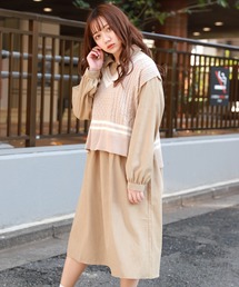 apres jour | ラインベスト×ワンピースセット【ZOZOTOWN限定アイテム】(ワンピース)