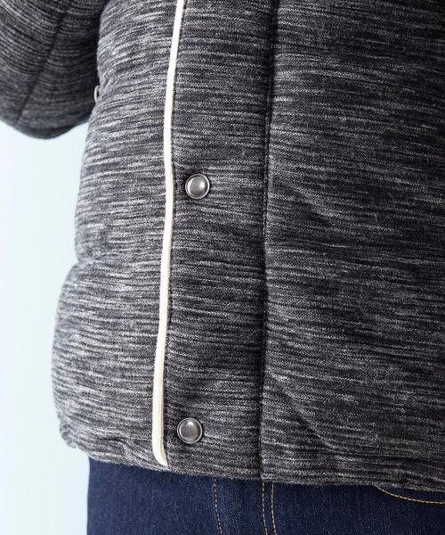 JEANS MATE（ジーンズメイト）の「杢感パイピング中綿ジャケット（ブルゾン・メンズ・ブラック/ネイビー/グレー・LARGE/X-LARGE/MEDIUM）」の13枚目の写真