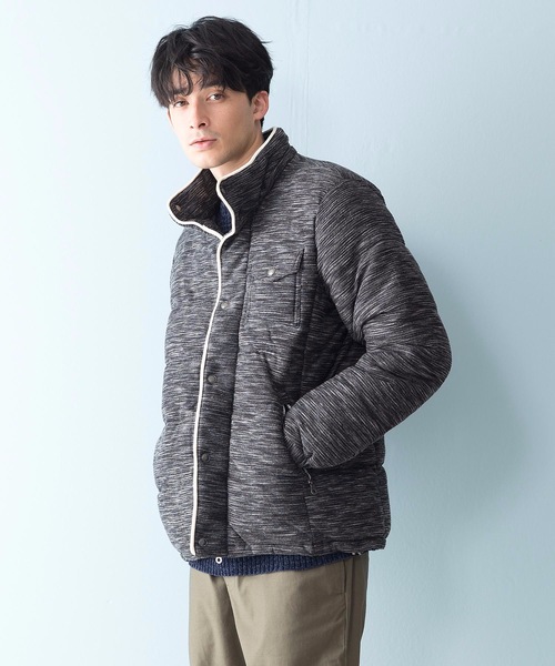 JEANS MATE（ジーンズメイト）の「杢感パイピング中綿ジャケット（ブルゾン・メンズ・ブラック/ネイビー/グレー・LARGE/X-LARGE/MEDIUM）」の16枚目の写真