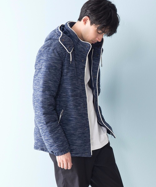 JEANS MATE（ジーンズメイト）の「杢感パイピング中綿ジャケット（ブルゾン・メンズ・ブラック/ネイビー/グレー・LARGE/X-LARGE/MEDIUM）」の20枚目の写真