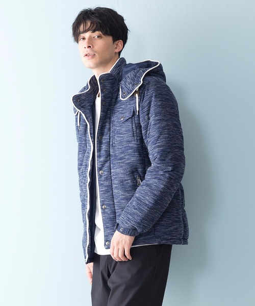 JEANS MATE（ジーンズメイト）の「杢感パイピング中綿ジャケット（ブルゾン・メンズ・ブラック/ネイビー/グレー・LARGE/X-LARGE/MEDIUM）」の21枚目の写真