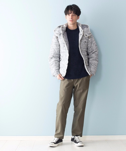 JEANS MATE（ジーンズメイト）の「杢感パイピング中綿ジャケット（ブルゾン・メンズ・ブラック/ネイビー/グレー・LARGE/X-LARGE/MEDIUM）」の22枚目の写真