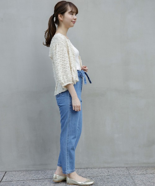 flower(フラワー)の「フェザーフリンジトップ(シャツ/ブラウス・レディース・ピンク/アイボリー・FREE)」の9枚目の写真