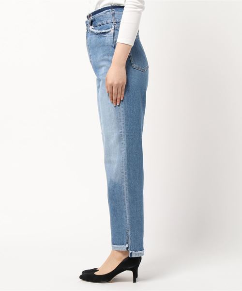 cepo（セポ）の「デニム【ＲＥ】スリットレギュラーストレート（デニムパンツ・レディース・インディゴブルー/ライトインディゴブルー・S/M）」の3枚目の写真
