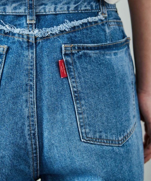 cepo（セポ）の「デニム【ＲＥ】スリットレギュラーストレート（デニムパンツ・レディース・インディゴブルー/ライトインディゴブルー・S/M）」の10枚目の写真