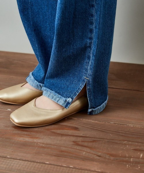 cepo（セポ）の「デニム【ＲＥ】スリットレギュラーストレート（デニムパンツ・レディース・インディゴブルー/ライトインディゴブルー・S/M）」の5枚目の写真