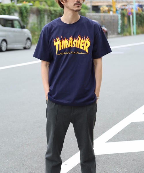 THRASHER 半袖 Tシャツ ストリート コーデ c-boy style 1625701514.jpg