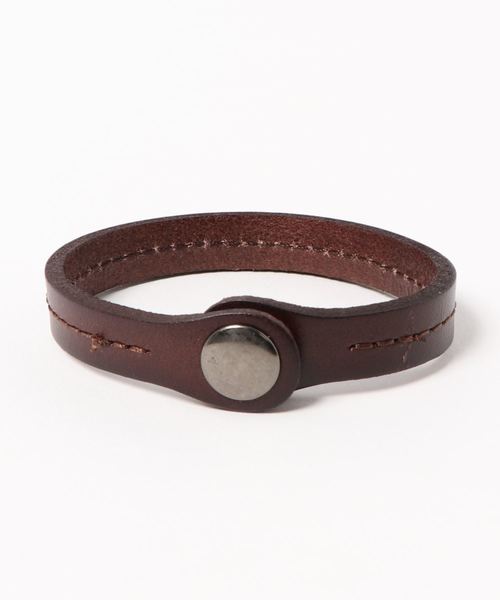 Fun & Daily（ファンアンドデイリー）の「F&D : Cow Leather Bracelet（ブレスレット・メンズ・ブラック/ブラウン/キャメル・FREE）」の4枚目の写真