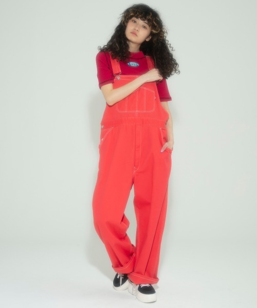 Candy Stripper（キャンディストリッパー）の「BICOLOR STITCH RIB トップス（Tシャツ/カットソー・レディース・アイボリー/ブラック/グリーン/ライム/パープル/ピンク・2）」の15枚目の写真