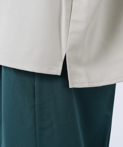 kutir（クティール）の「ルーズバンドカラーシャツ（シャツ/ブラウス・メンズ・オフホワイト/ライトグレー/ダークブラウン・MEDIUM/LARGE）」の12枚目の写真