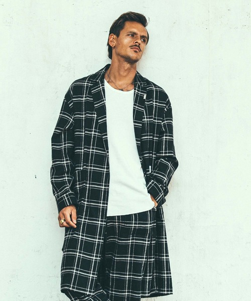 CRIMIE（クライミー）の「KURT CHECK GOWN SHIRT（シャツ/ブラウス・メンズ・ブラウン/グレー/ブラック・M/XXL/L/XL/S）」の9枚目の写真