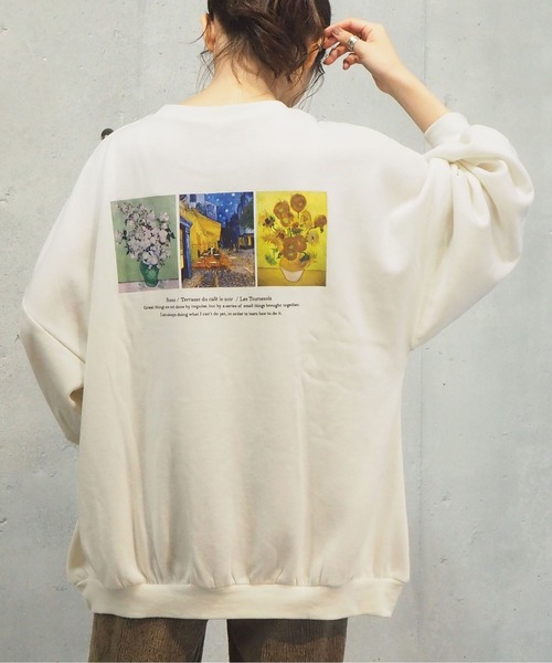 YELLO 名画スウェット tiptop（ティップトップ）の「裏起毛アソート絵画BIGスウェット