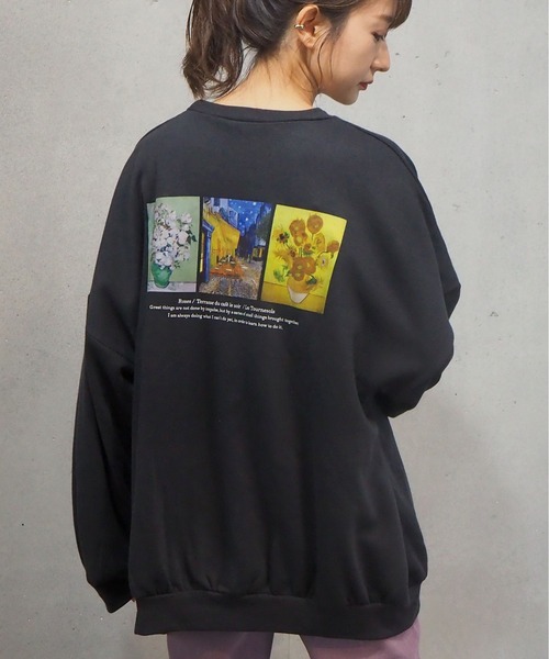 YELLO 名画スウェット tiptop（ティップトップ）の「裏起毛アソート絵画BIGスウェット