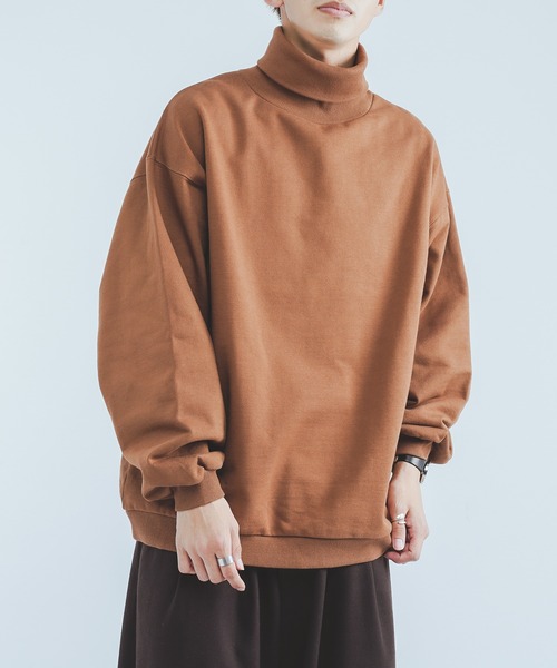 epnok（エプノック）の「タートルネックスウェットシャツ（スウェット・メンズ・オフホワイト/オレンジ/ブルー・MEDIUM/LARGE）」の3枚目の写真