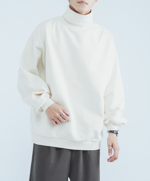 epnok（エプノック）の「タートルネックスウェットシャツ（スウェット・メンズ・オフホワイト/オレンジ/ブルー・MEDIUM/LARGE）」の22枚目の写真