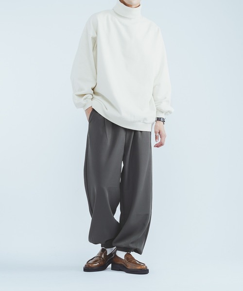 epnok（エプノック）の「タートルネックスウェットシャツ（スウェット・メンズ・オフホワイト/オレンジ/ブルー・MEDIUM/LARGE）」の14枚目の写真