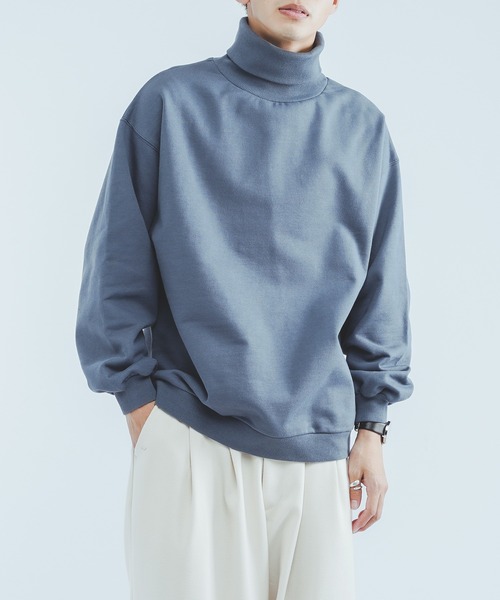 epnok（エプノック）の「タートルネックスウェットシャツ（スウェット・メンズ・オフホワイト/オレンジ/ブルー・MEDIUM/LARGE）」の16枚目の写真