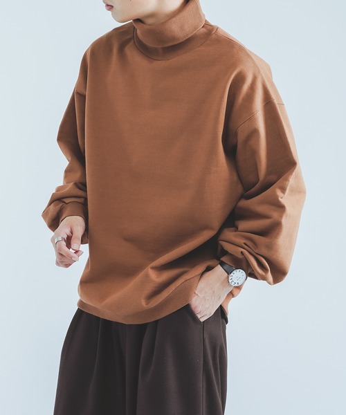 epnok（エプノック）の「タートルネックスウェットシャツ（スウェット・メンズ・オフホワイト/オレンジ/ブルー・MEDIUM/LARGE）」の8枚目の写真