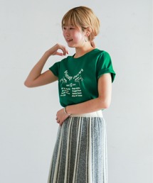 NOMBRE IMPAIR | Derbyプリント 半袖TEE(Tシャツ/カットソー)
