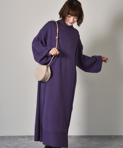 Retro Girl レトロガール の ハイネックニットワンピ ワンピース Wear