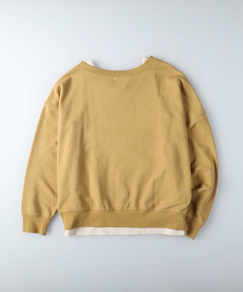 RAG MACHINE（ラグマシーン）の「【RAG MACHINE】肩だしスウェットレイヤード（アンサンブル・レディース・ライトブラウン/イエロー/オフホワイト・M/L）」の16枚目の写真