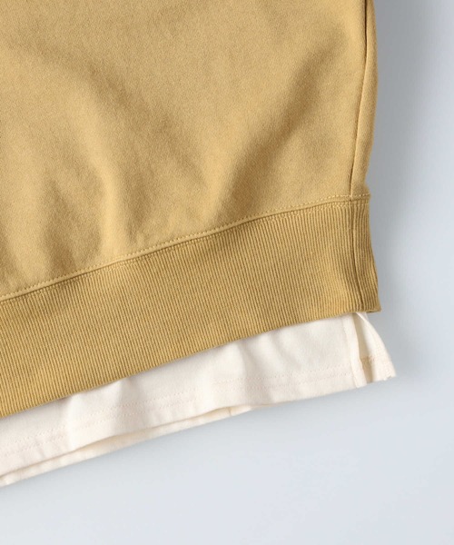 RAG MACHINE（ラグマシーン）の「【RAG MACHINE】肩だしスウェットレイヤード（アンサンブル・レディース・ライトブラウン/イエロー/オフホワイト・M/L）」の10枚目の写真