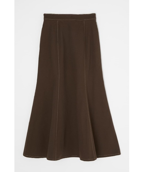 MOUSSY（マウジー）の「STITCH MERMAID スカート（スカート・レディース・ライトグレー/ダークブラウン・0/2/1）」の2枚目の写真