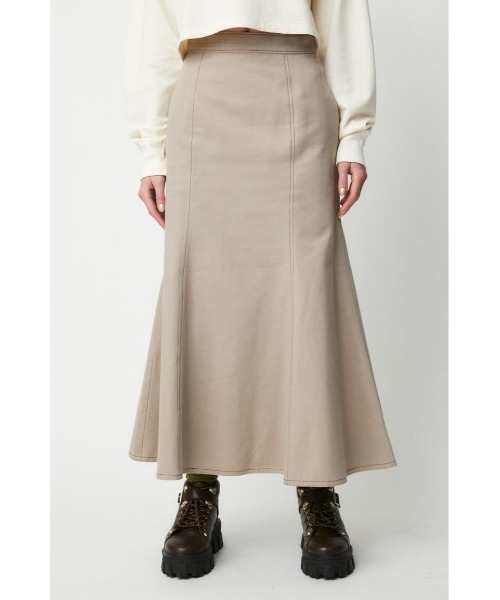 MOUSSY（マウジー）の「STITCH MERMAID スカート（スカート・レディース・ライトグレー/ダークブラウン・0/2/1）」の3枚目の写真