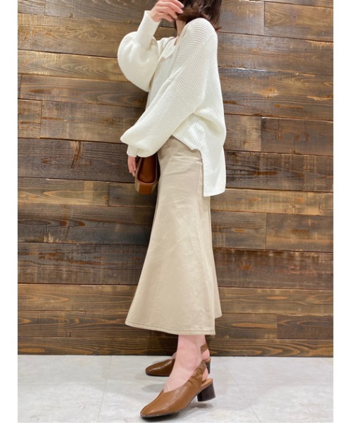 MOUSSY（マウジー）の「STITCH MERMAID スカート（スカート・レディース・ライトグレー/ダークブラウン・0/2/1）」の22枚目の写真