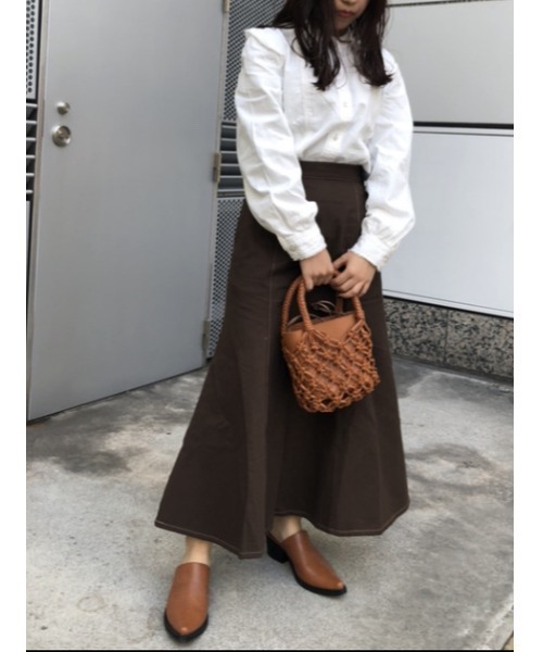 MOUSSY（マウジー）の「STITCH MERMAID スカート（スカート・レディース・ライトグレー/ダークブラウン・0/2/1）」の16枚目の写真