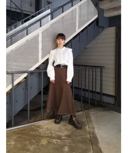 MOUSSY（マウジー）の「STITCH MERMAID スカート（スカート・レディース・ライトグレー/ダークブラウン・0/2/1）」の15枚目の写真