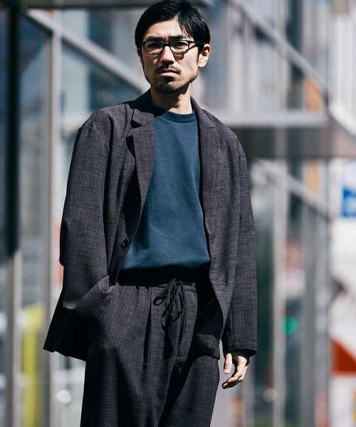 JOURNAL STANDARD relume(ジャーナルスタンダード レリューム)の「ドライタッチリラックスジャケット(テーラードジャケット・メンズ・ブラック/ベージュ/グレー・SMALL/MEDIUM/LARGE)」の2枚目の写真