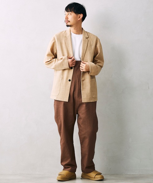 JOURNAL STANDARD relume(ジャーナルスタンダード レリューム)の「ドライタッチリラックスジャケット(テーラードジャケット・メンズ・ブラック/ベージュ/グレー・SMALL/MEDIUM/LARGE)」の7枚目の写真