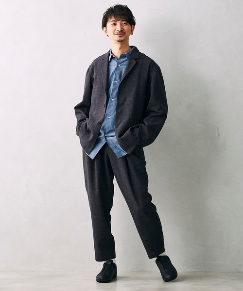 JOURNAL STANDARD relume(ジャーナルスタンダード レリューム)の「ドライタッチリラックスジャケット(テーラードジャケット・メンズ・ブラック/ベージュ/グレー・SMALL/MEDIUM/LARGE)」の13枚目の写真