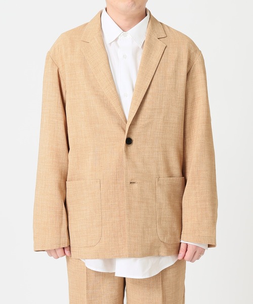 JOURNAL STANDARD relume(ジャーナルスタンダード レリューム)の「ドライタッチリラックスジャケット(テーラードジャケット・メンズ・ブラック/ベージュ/グレー・SMALL/MEDIUM/LARGE)」の5枚目の写真