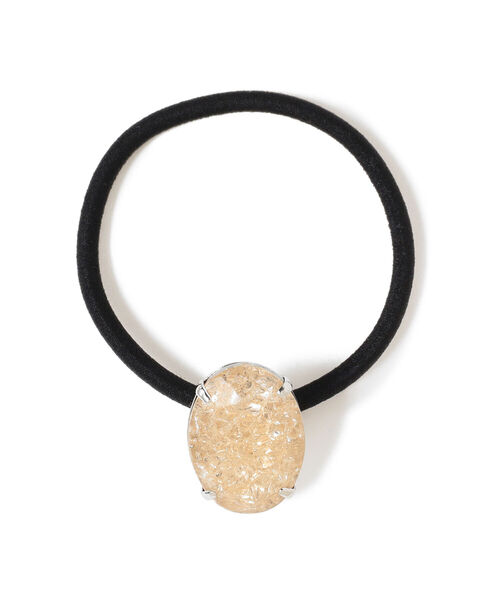 Ray BEAMS(レイビームス)の「Ray BEAMS / デッドストック オーバル ビジュー ヘアゴム(ヘアゴム・レディース・ベージュ/ブルー/グリーン/レッド系その他・ONE SIZE)」の2枚目の写真